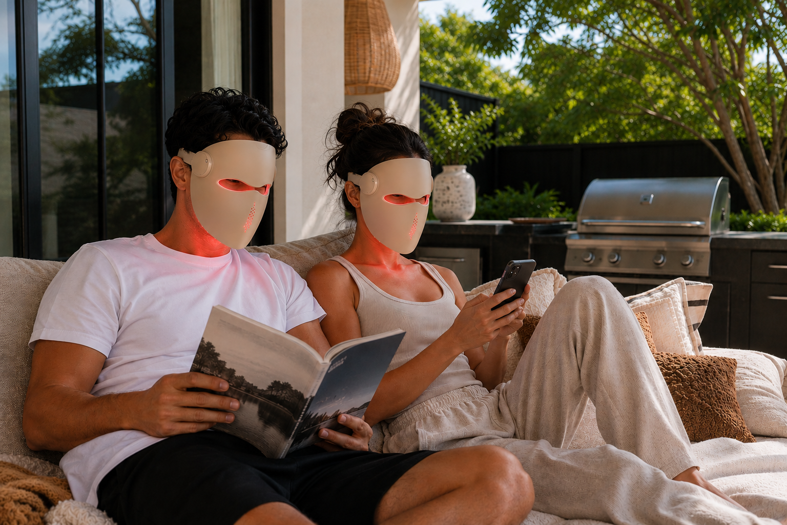 Lumi Glow Mask lifestyle