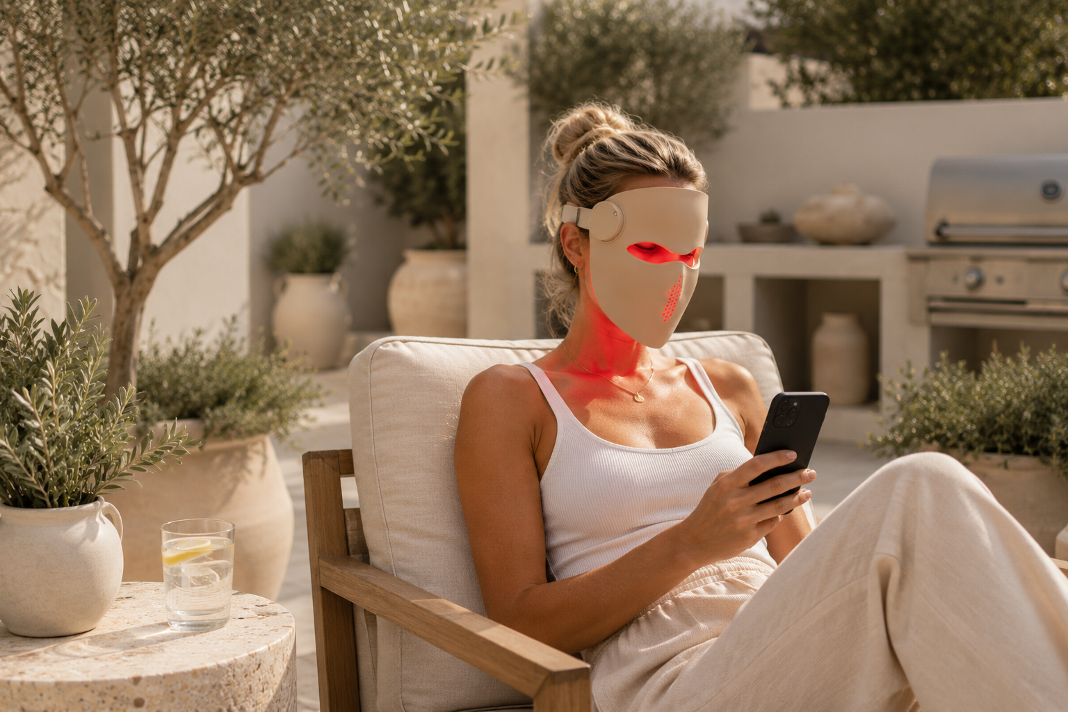 Lumi Glow Mask lifestyle